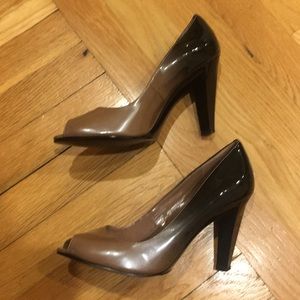 Two-tone Peep Toe Heels